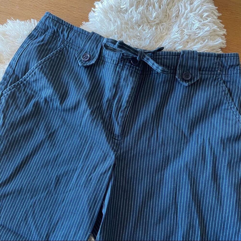 Sag Harbor Stretch Petites horizontal stripes ankle pants womens size 6P